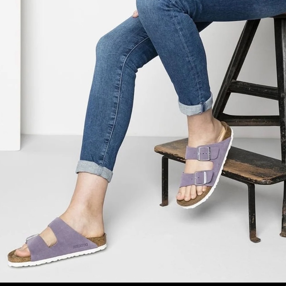 Birkenstock Soft Footbed Arizona Suede Sandals